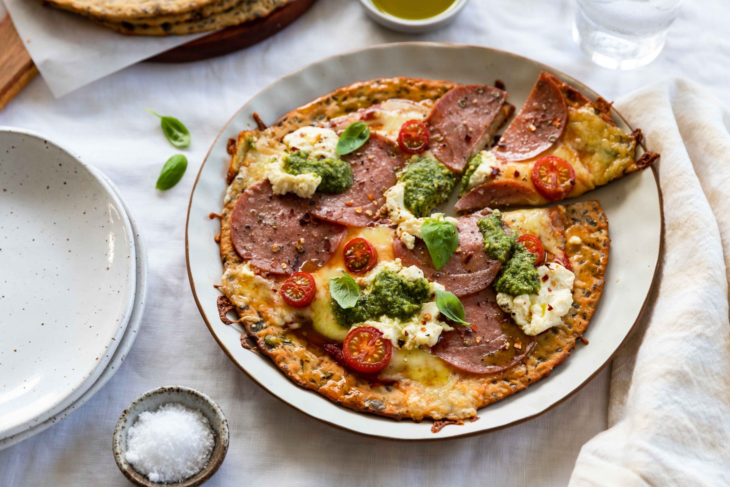 Low Carb Goodness High Protein Seedy Pizza Bases